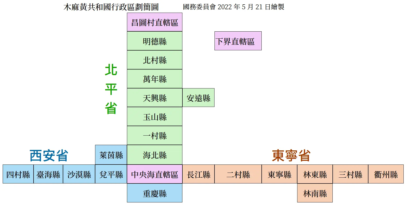 行政區畫圖(取自共和國百科)